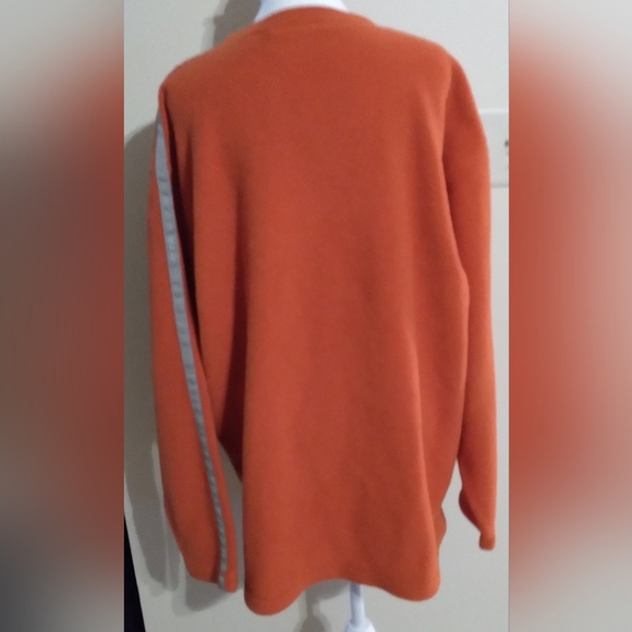 Aeropostale Aero-tec Fleece Men’s Sweatshirt Size L Orange Pullover - Picture 4 of 10